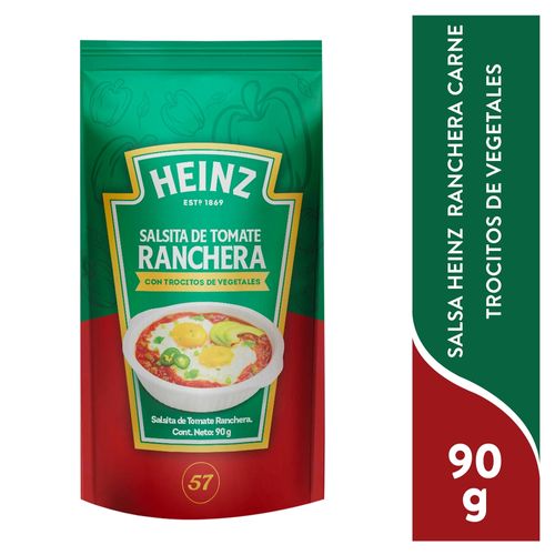 Salsa Heinz de Ranchera Carne con Trocitos de Vegetales - 90 g