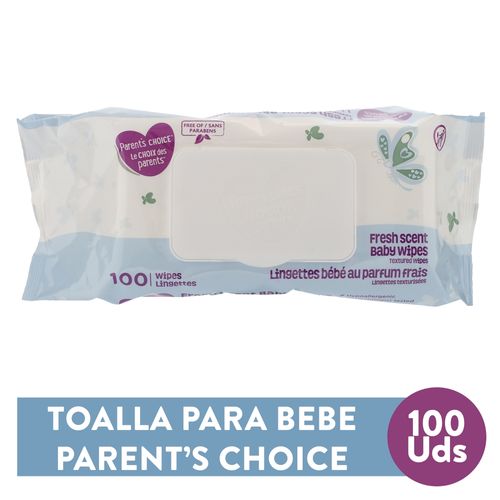 Toallitas para Bebe Parents Choice Aroma 100 unidades