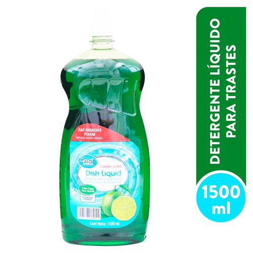 Lavatrastes Great Value Limon - 1500ml