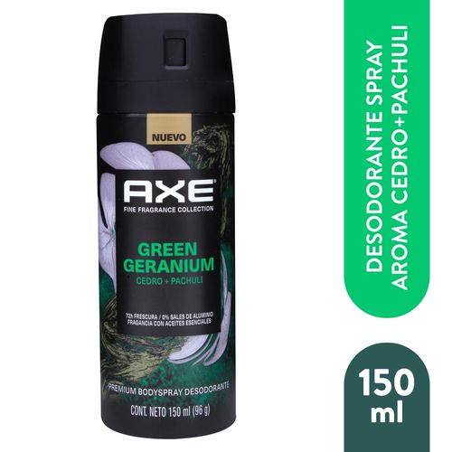 Deo Body Spray Axe Green Geranium 150ml