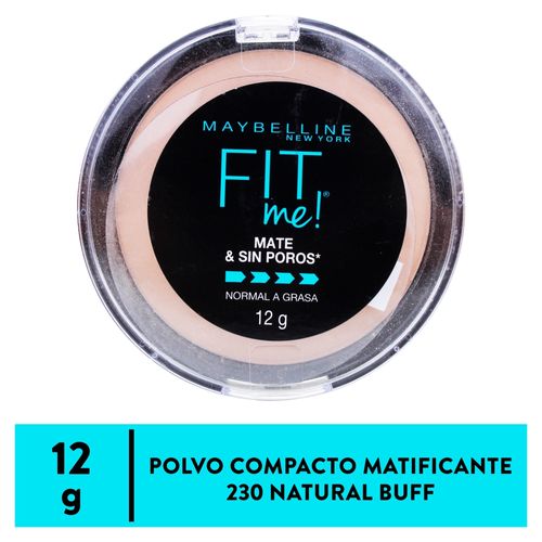 Maybellin Fit Me Polvo Natural Buff 12Gr