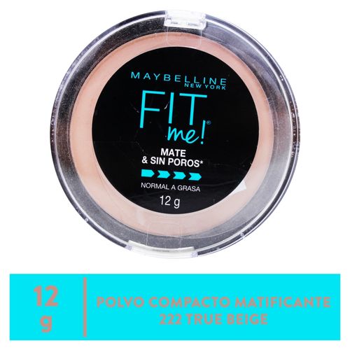 Maybellin Fit Me Polvo True Beige 12Gr