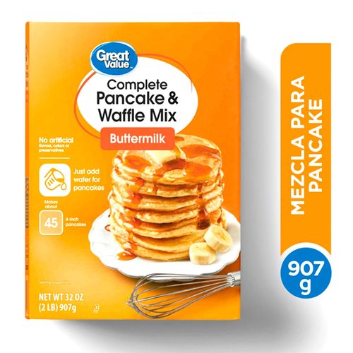 Mezcla de Pancake Great Value Buttermilk - 907gr