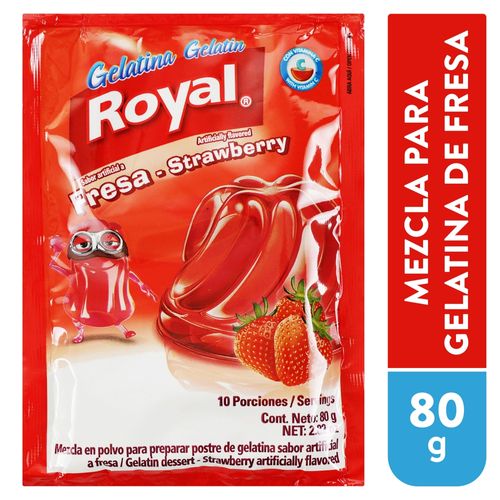 Gelatina Royal Sabor Fresa - 80g