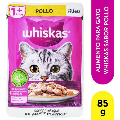 Alimento Hume Whiskas Filetes Pollo 85Gr