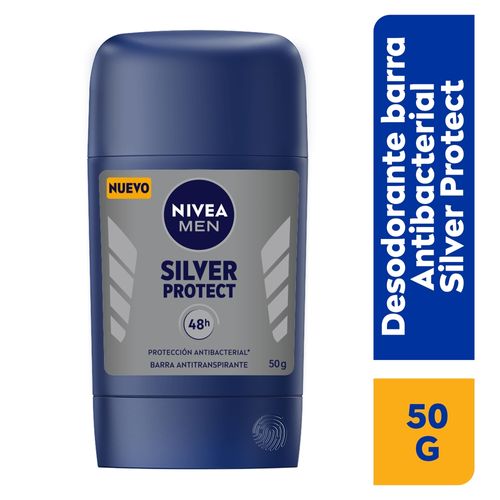 Desodorante Antibacterial Nivea Men Silver Protect - 50 g