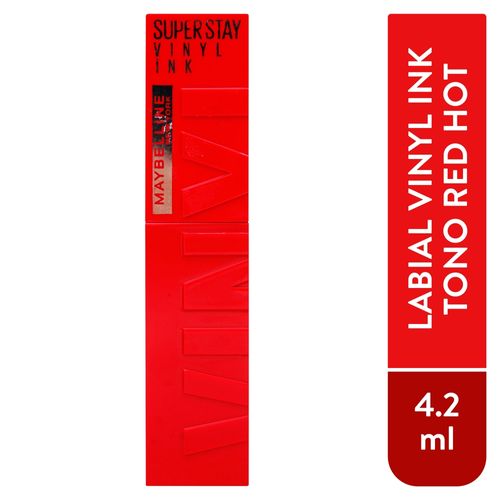 Labial Maybelline Ink Vinyl Red Hot - 4.2gr