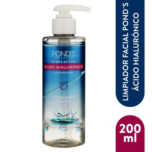 Limpiador Ponds Acido Hialuronico 200 Ml