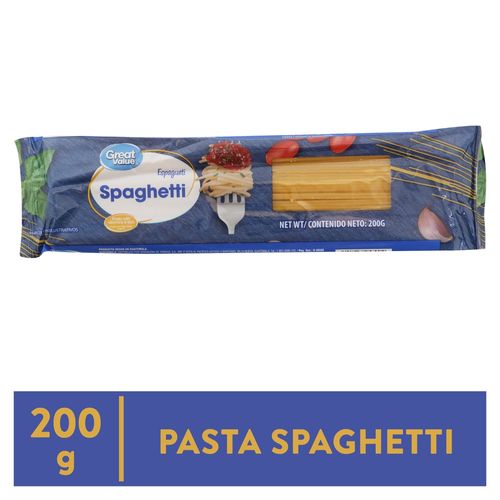 Pasta Great Value, Spaguetti -200g