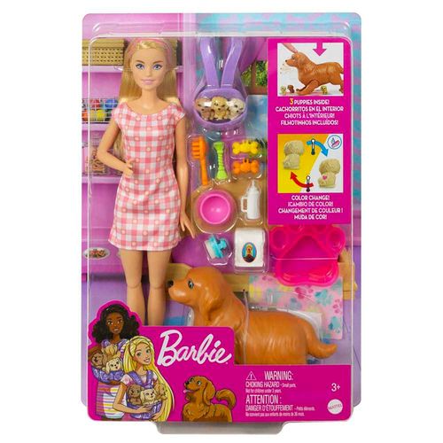 Muñena Barbie Cachorros Recien Nacidos