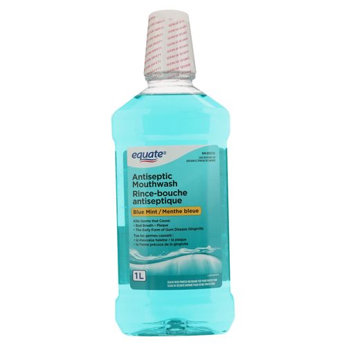 Enjuague Bucal Equate Blue Mint - 1000 ml