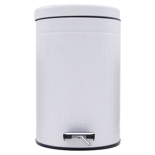 Basurero Mainstays redondo de acero inoxidable con pedal capacidad 12 L
