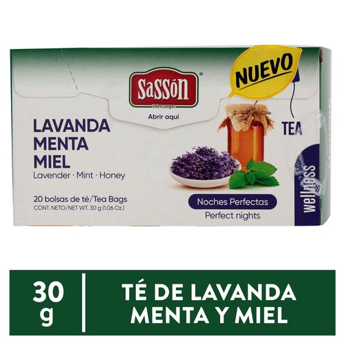 Té Sasson Lavanda Menta Miel -30 g