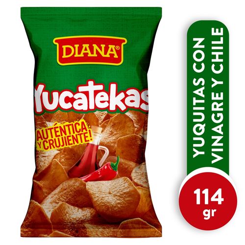 Yuquitas Diana Con Vinagre Y Chile Picante -114gr