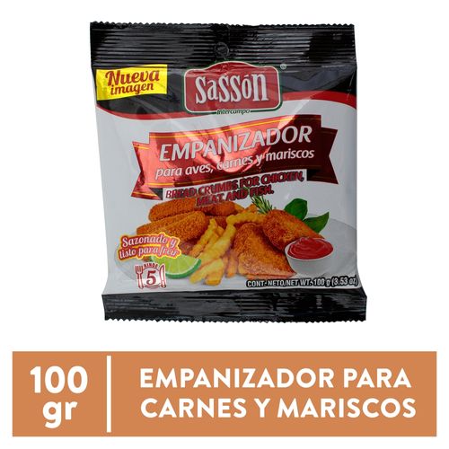 Empanizador Sasson Para Aves Carnes Mariscos Sobre - 100gr