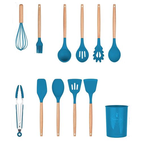 Set De Utensilios De Silicon Mainstays Organizador De 12Pzs