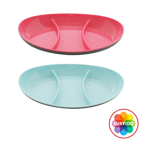 Plato Ovalado Aura Dividido