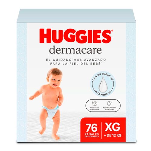 Panal Huggies Dermacare Xg 76 Ea