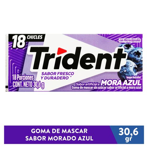 Goma Trident Value Pack Mora Azul 30Gr