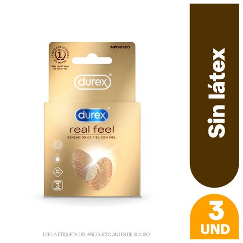 Preservativo Durex Real Feel 3und