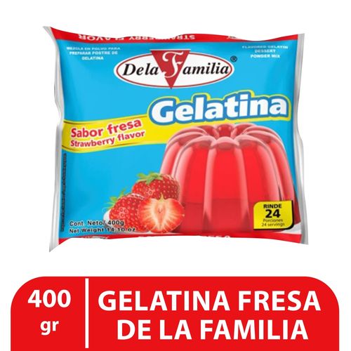 Gelatina Fresa Delafamilia 400g