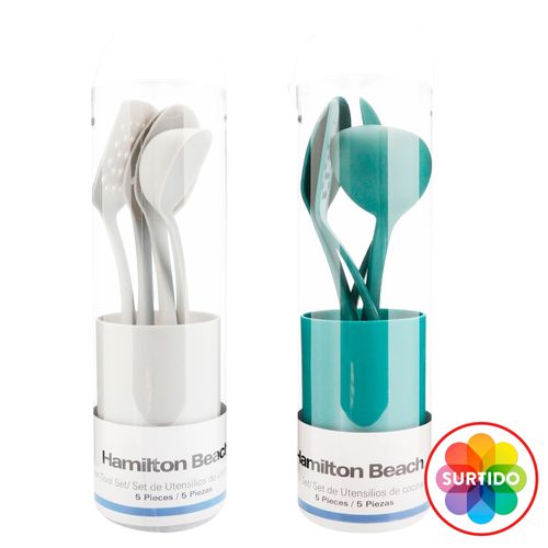 Set De 5 Utensilios Hamilton Beach Organizador
