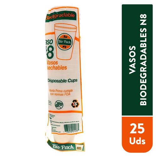 Vaso Biodegradable Bio Pack N8