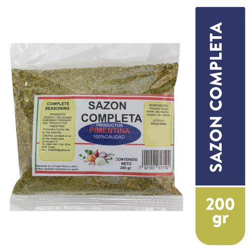 Sazón Completa Pimentina 100% calidad - 200 g