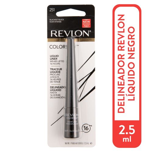 Delineador Revlon para Ojo Liquido Negro - 2.5 ml