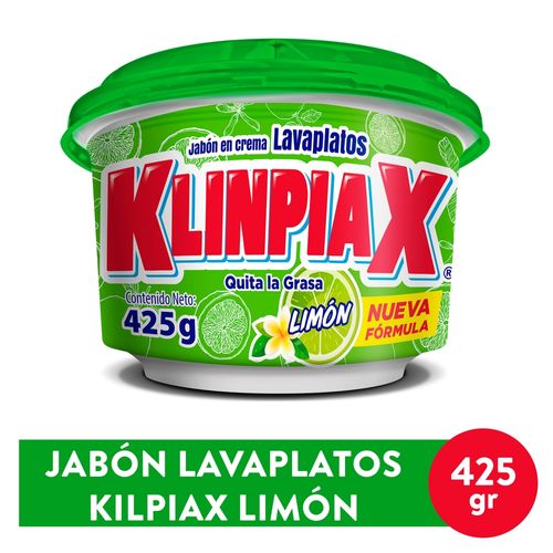 Lavaplato Klinpiax En Crema Aroma Limón - 425 g