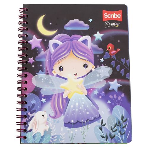 Cuaderno Pro Rayado Scribe Diseño Starglow 100 hojas - unidad