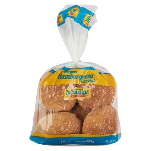 Pan Hamburguesa Premium Popular 730gr