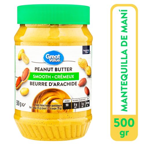 Great Value Smooth Peanut Butter 500gr