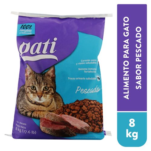 Alimento Gatos Gati Pescado 8000Gr