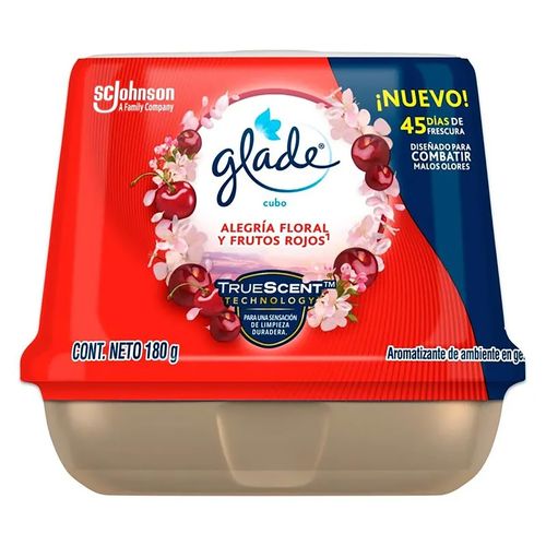 Aromatizante Glade Cubo Floral 180 Gr