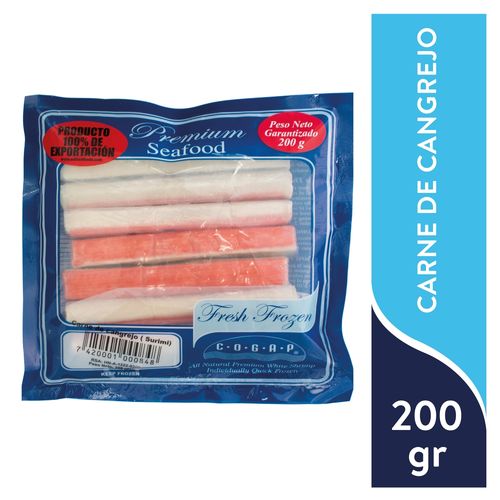 Carne De Cangrejo Cogap 200 Gramos Unid