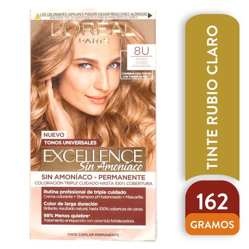 Tinte Loreal Excel Nude Rub Claro 8 45Gr