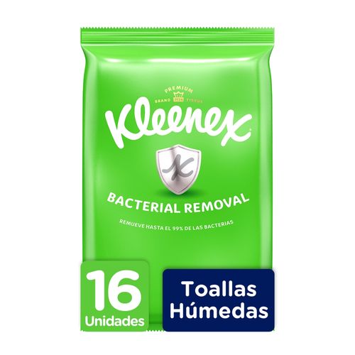 Toalla Hum Kleenex Bacterial Remova 16Ea