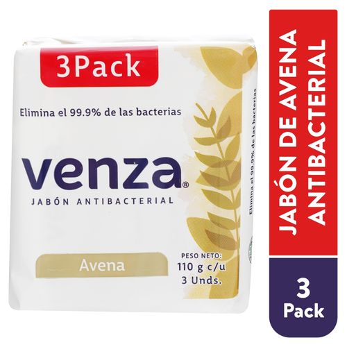 Jabon De Tocador Venza Avena 3Pk 330Gr