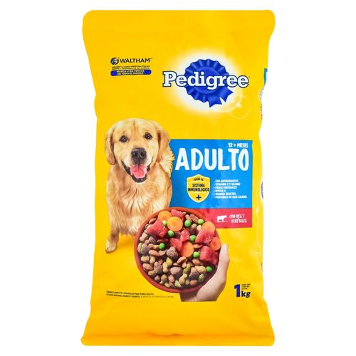 Alimento Seco Pedigree Para Perro Adulto Sabor Res Y Vegetales - 1 kg