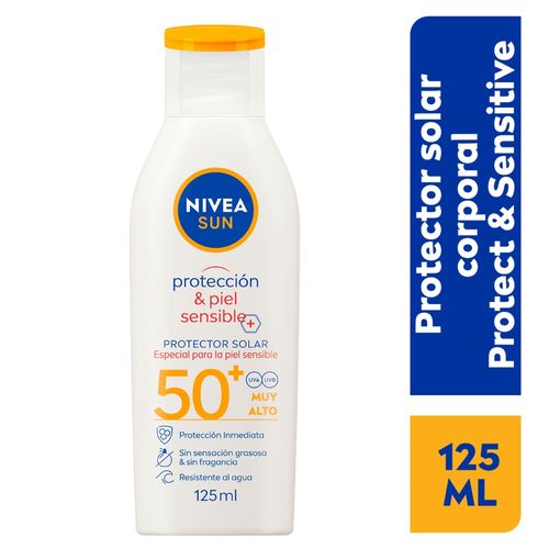 Protector solar Nivea sun piel sensible FPS 60 - 125 ml