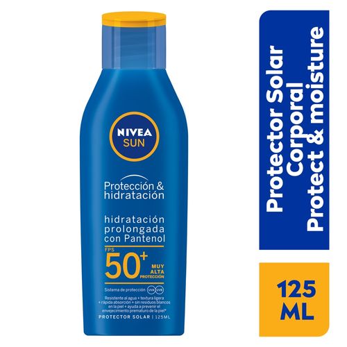 Protector Solar Nivea Sun Corporal Protect & Moisture - 125 ml