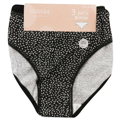 3P Bikini Estampado Algodon S Xl Blv