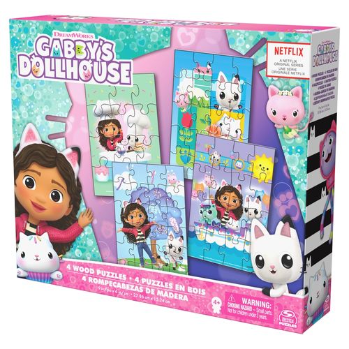 Rompecabezas Gabby's Dollhouse -4 uds