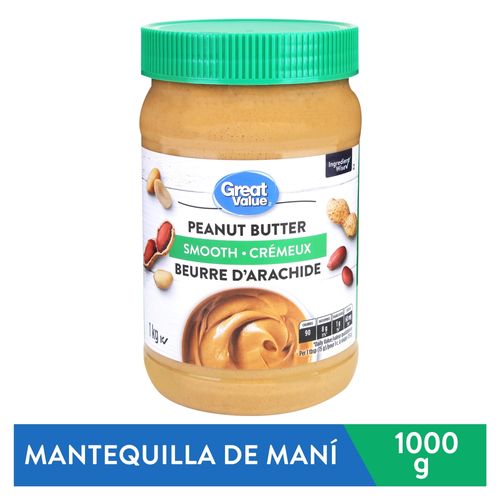 Great Value Smooth Peanut Butter 1000gr