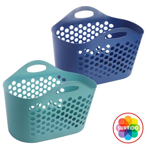 Canasta Plastica Mainstays Cuadrada 37 5L