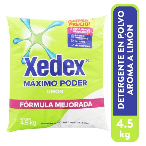 Detergente Xedex Maximo Poder Aroma De Limón - 4500gr