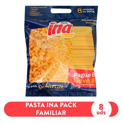 Pack Pasta Ina Familiar 12x1200gr