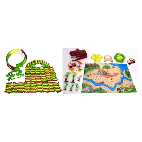 Pista de carros Adventure Force parque dinosaurios