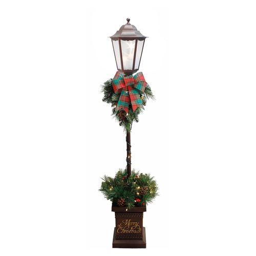 Farol iluminado Holiday Time con base -122 cm